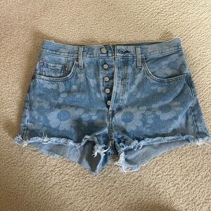 Levi's Light Blue Jean Shorts